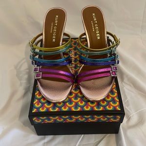 Kurt Geiger rainbow heel